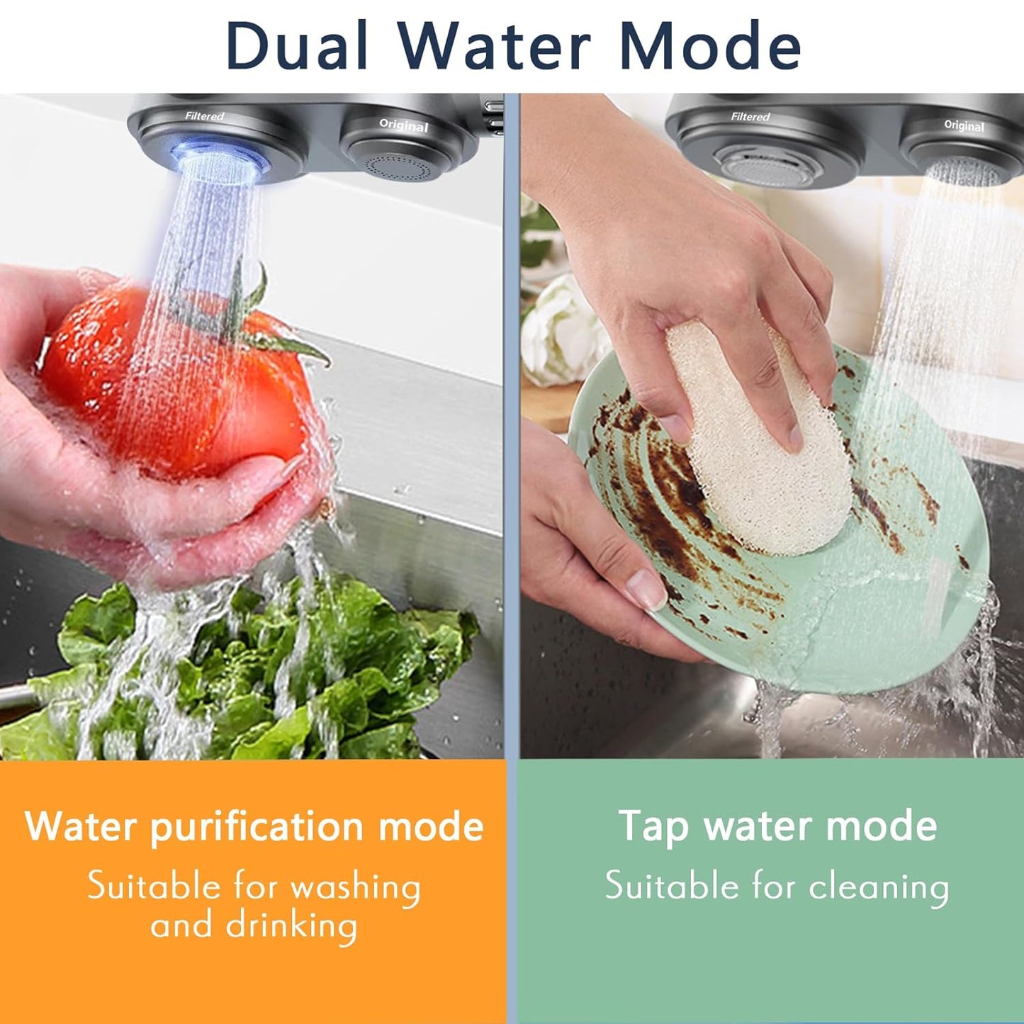 Ordalyne Faucet Water Filter — Replacement Cartridge (Chlorine, Taste & Odor Reduction) | Fits Ordalyne Faucet Filter