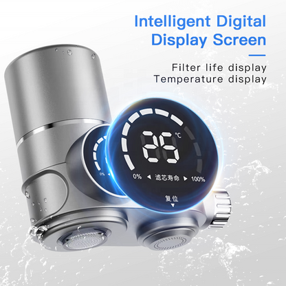 Ordalyne Faucet Water Filter for Sink — Reduces Chlorine, Taste & Odor | Smart LED Filter-Life Display, Fits Standard Faucets