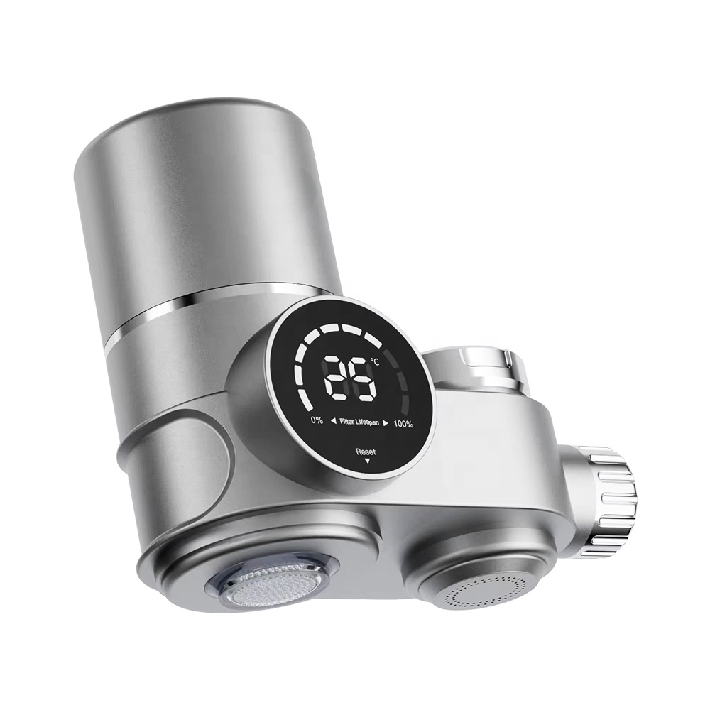 Ordalyne Faucet Water Filter for Sink — Reduces Chlorine, Taste & Odor | Smart LED Filter-Life Display, Fits Standard Faucets