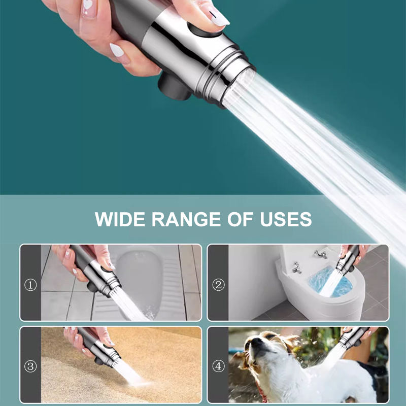 Ordalyne High-Pressure Filtered Shower Head – Handheld with 3 Spray Modes, Pause Switch, Hose & 5 Replaceable Sediment Filters